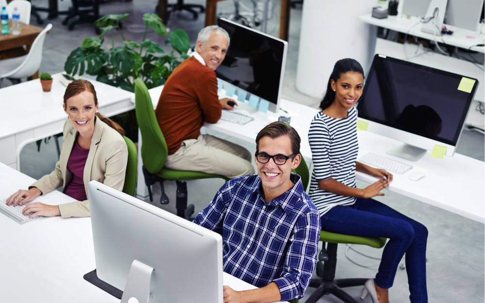 4 people in a registered office
